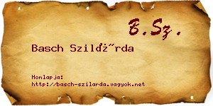 Basch Szilárda névjegykártya